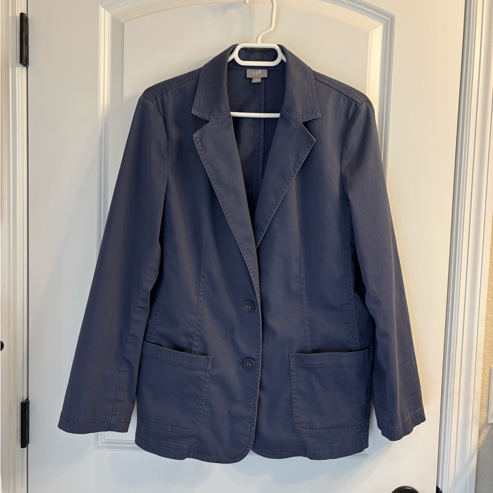 J. Jill Sz M Classic Navy Blazer